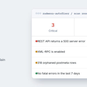 RudWexa AutoFixer – WordPress Error & Repair Plugin